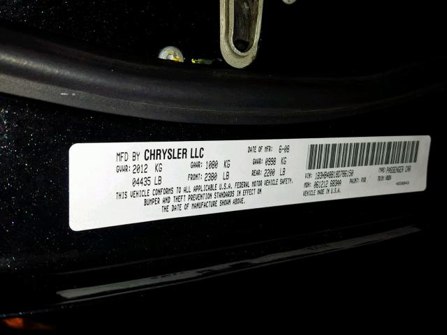 1B3HB48B18D786150 - 2008 DODGE CALIBER SX BLACK photo 10