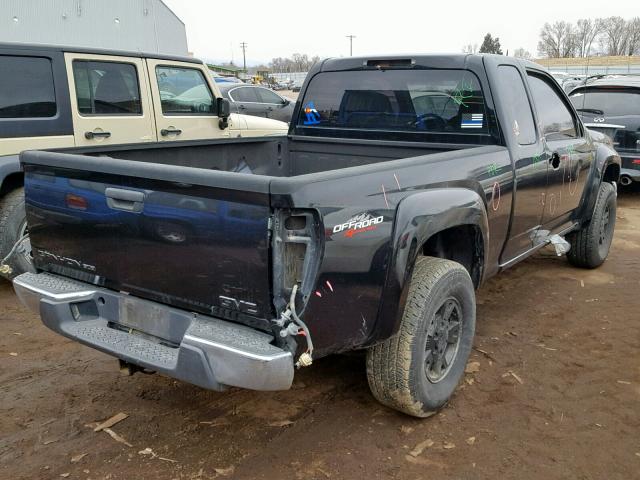 1GTDT39E288204448 - 2008 GMC CANYON SLE BLACK photo 4