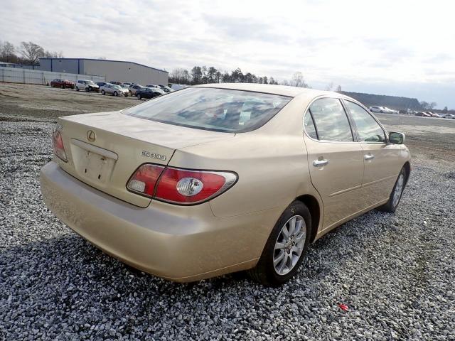 JTHBF30G920053691 - 2002 LEXUS ES 300 GOLD photo 4