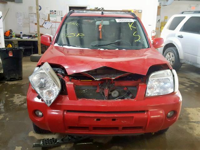 JN8BT08V66W210807 - 2006 NISSAN X-TRAIL XE RED photo 9