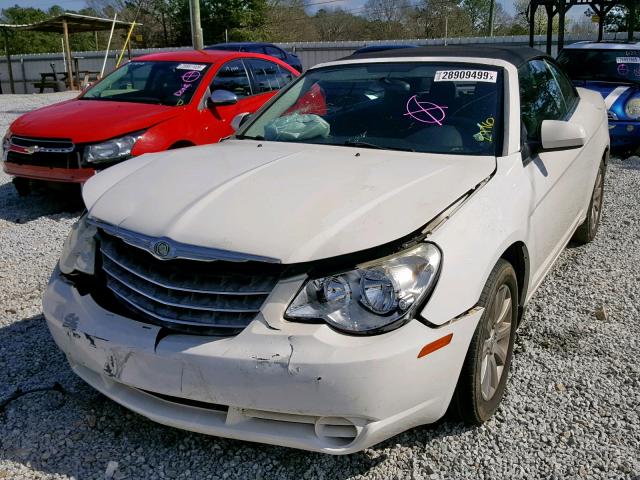 1C3BC5ED7AN142976 - 2010 CHRYSLER SEBRING TO WHITE photo 2