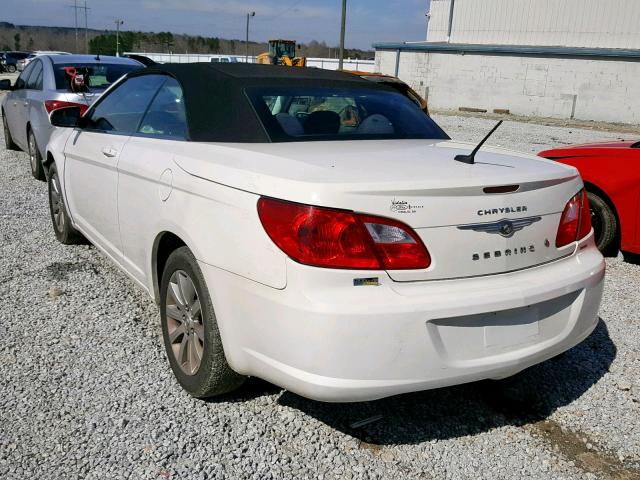 1C3BC5ED7AN142976 - 2010 CHRYSLER SEBRING TO WHITE photo 3