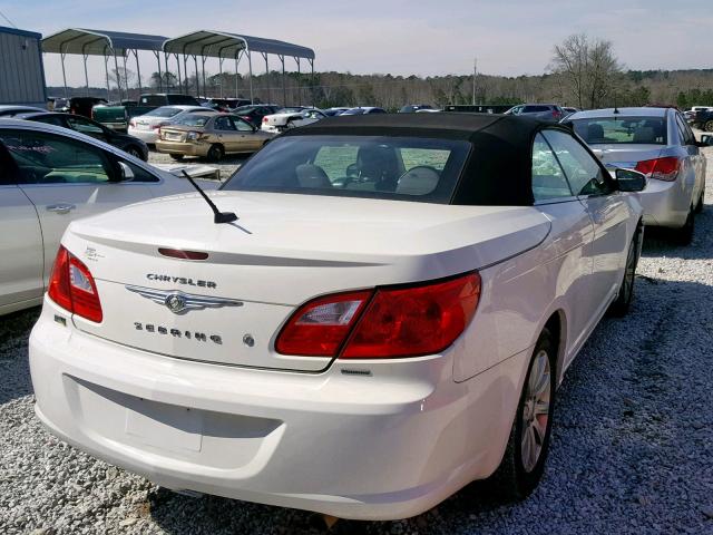 1C3BC5ED7AN142976 - 2010 CHRYSLER SEBRING TO WHITE photo 4