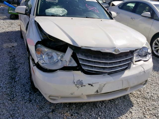 1C3BC5ED7AN142976 - 2010 CHRYSLER SEBRING TO WHITE photo 9