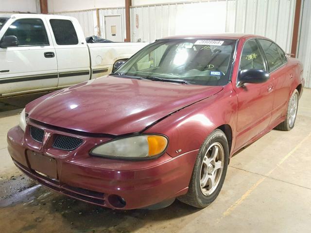 1G2NE52E75M147157 - 2005 PONTIAC GRAND AM S MAROON photo 2