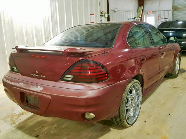 1G2NE52E75M147157 - 2005 PONTIAC GRAND AM S MAROON photo 4