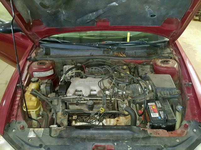 1G2NE52E75M147157 - 2005 PONTIAC GRAND AM S MAROON photo 7