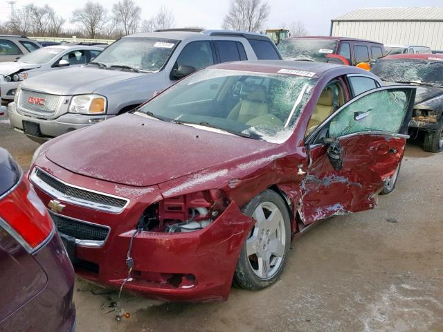 1G1ZJ577X8F292987 - 2008 CHEVROLET MALIBU 2LT MAROON photo 2