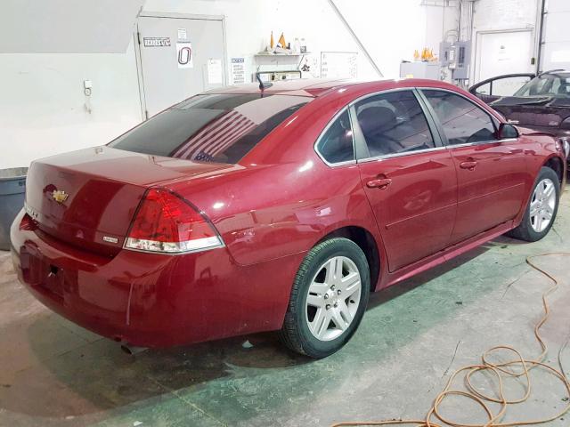 2G1WB5E33E1149379 - 2014 CHEVROLET IMPALA LIM RED photo 4