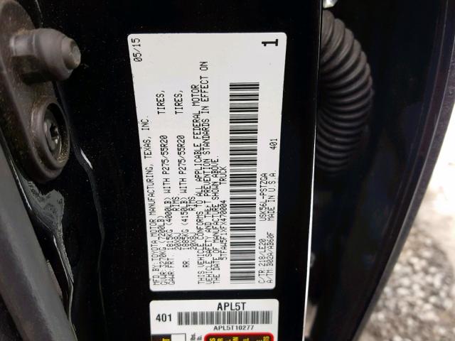 5TFAW5F1XFX470004 - 2015 TOYOTA TUNDRA CRE 灰色 照片 10