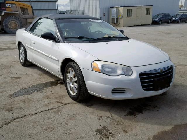 1C3EL75R55N596041 - 2005 CHRYSLER SEBRING GT WHITE photo 1