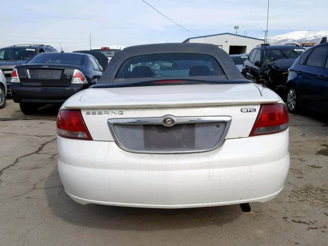 1C3EL75R55N596041 - 2005 CHRYSLER SEBRING GT WHITE photo 6