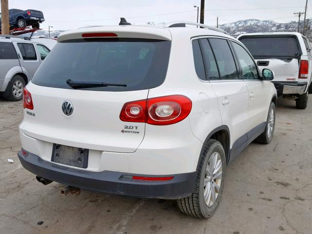 WVGBV7AX7AW508197 - 2010 VOLKSWAGEN TIGUAN SE WHITE photo 4