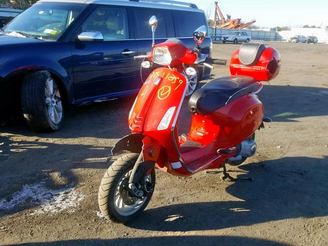 ZAPM818G0F5400197 - 2015 VESPA SPRINT 150 RED photo 2