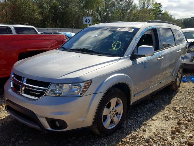 3D4PG1FG6BT561560 - 2011 DODGE JOURNEY MA SILVER photo 2