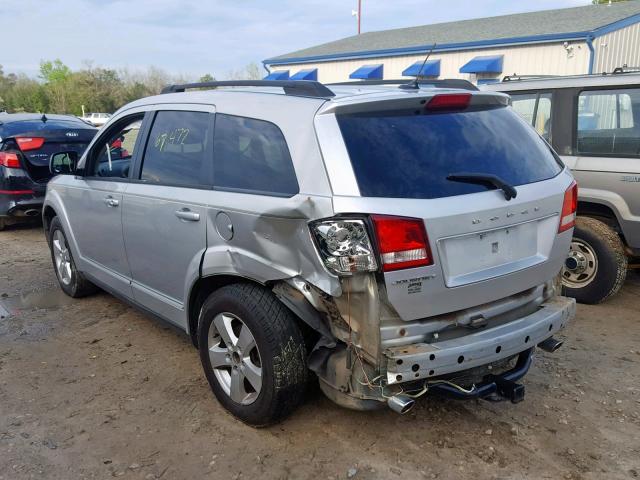 3D4PG1FG6BT561560 - 2011 DODGE JOURNEY MA SILVER photo 3