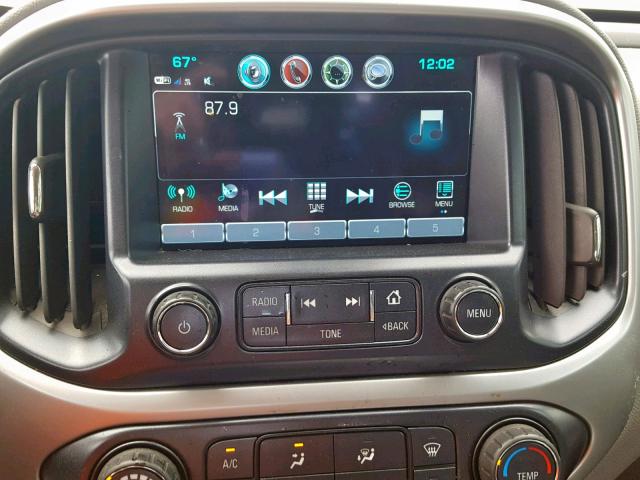 1GCPTCE19H1142829 - 2017 CHEVROLET COLORADO L WHITE photo 9