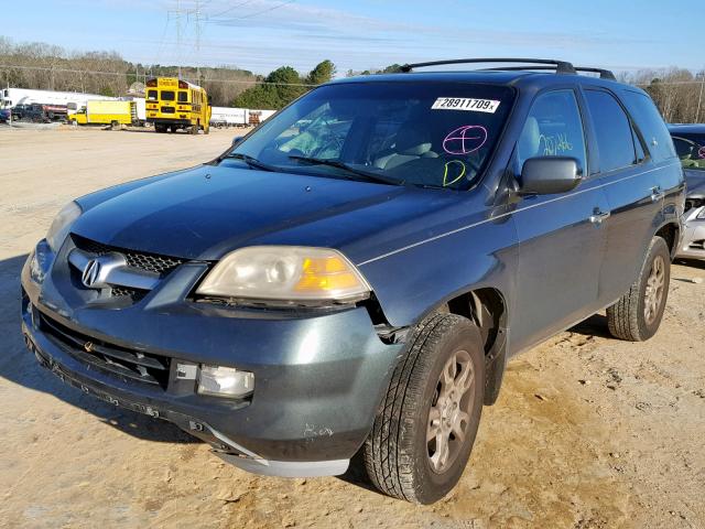 2HNYD18675H502068 - 2005 ACURA MDX TOURIN GRAY photo 2