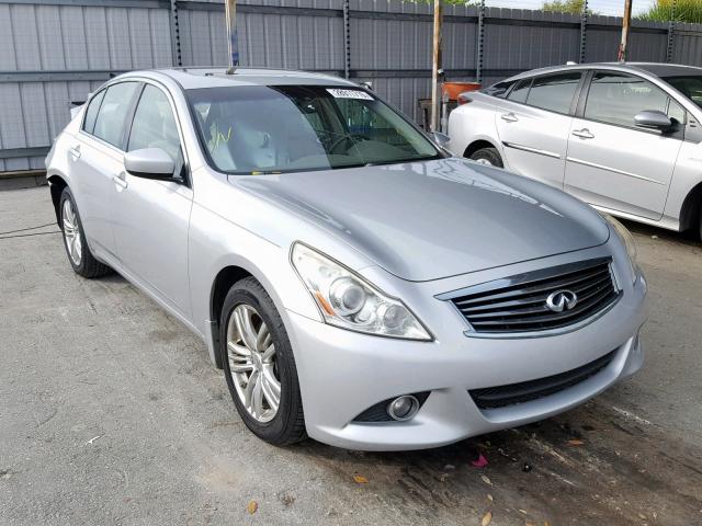 JN1DV6AP6BM603468 - 2011 INFINITI G25 BASE SILVER photo 1