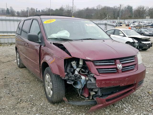 2D8HN44EX9R634566 - 2009 DODGE CARAVAN BURGUNDY photo 1