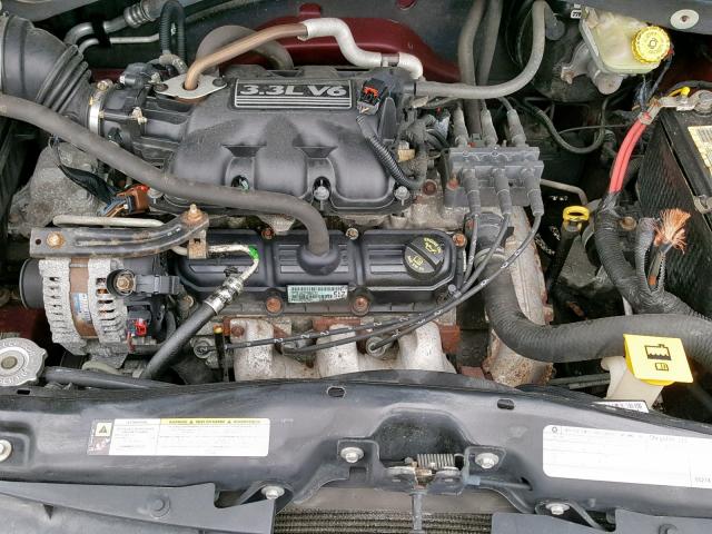 2D8HN44EX9R634566 - 2009 DODGE CARAVAN BURGUNDY photo 7