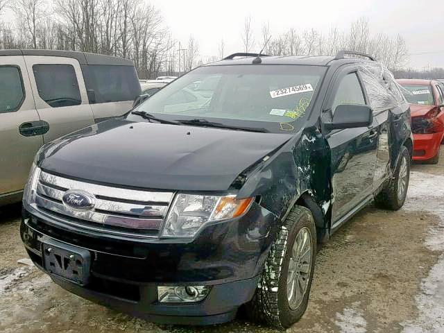 2FMDK3JCXABA08186 - 2010 FORD EDGE SEL BLACK photo 2