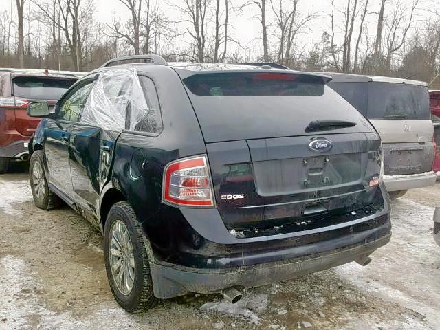 2FMDK3JCXABA08186 - 2010 FORD EDGE SEL BLACK photo 3