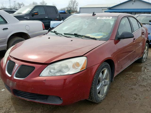 1G2ZH57N684158723 - 2008 PONTIAC G6 GT RED photo 2