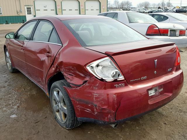 1G2ZH57N684158723 - 2008 PONTIAC G6 GT RED photo 3