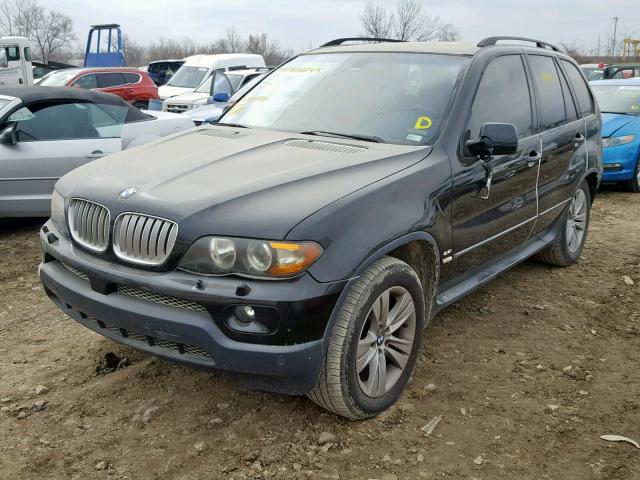 5UXFB53534LV02156 - 2004 BMW X5 4.4I BLACK photo 2
