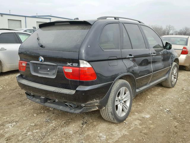 5UXFB53534LV02156 - 2004 BMW X5 4.4I BLACK photo 4