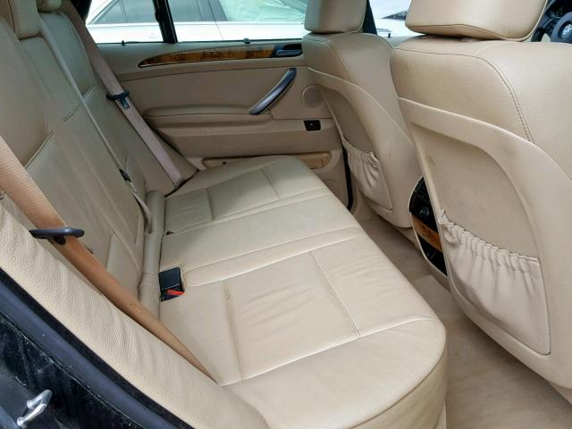 5UXFB53534LV02156 - 2004 BMW X5 4.4I BLACK photo 6