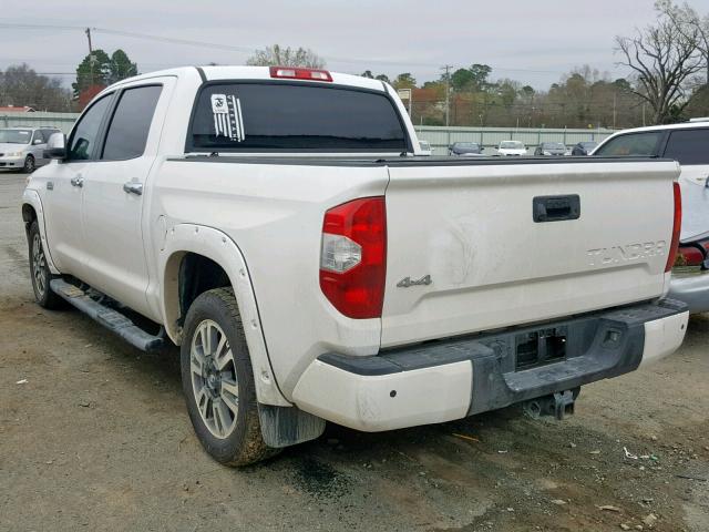 5TFAW5F15JX755007 - 2018 TOYOTA TUNDRA CRE WHITE photo 3