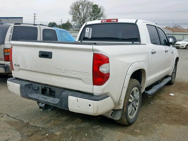 5TFAW5F15JX755007 - 2018 TOYOTA TUNDRA CRE WHITE photo 4