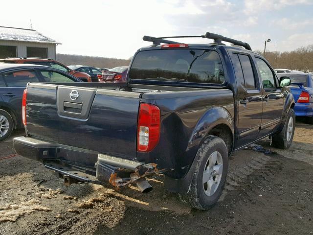 1N6AD07WX6C406228 - 2006 NISSAN FRONTIER C BLUE photo 4