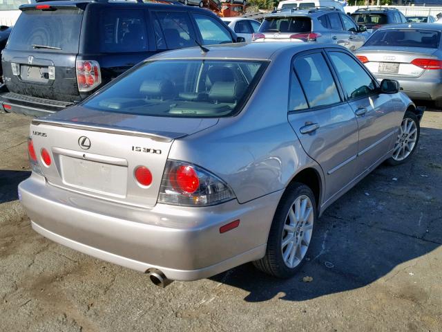 JTHBD192330073213 - 2003 LEXUS IS 300 GRAY photo 4