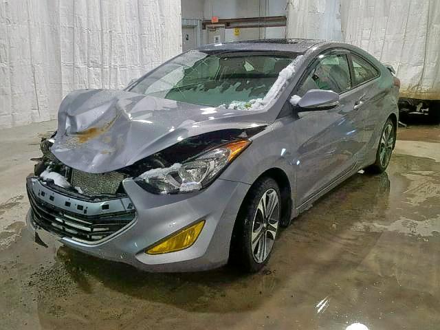 KMHDH6AE1DU010330 - 2013 HYUNDAI ELANTRA CO GRAY photo 2