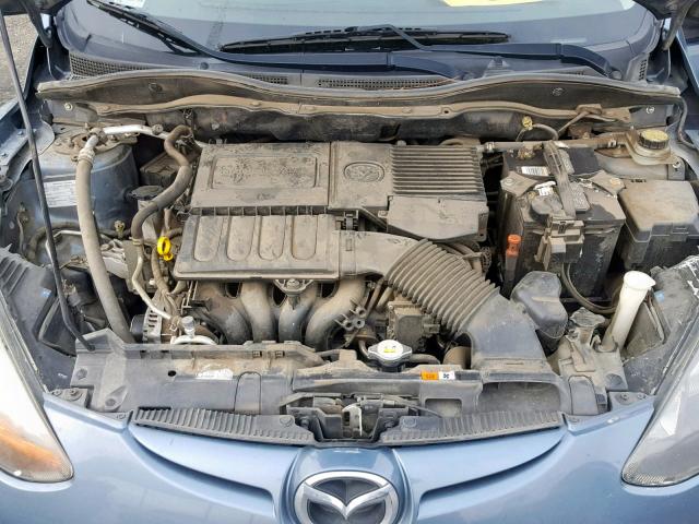 JM1DE1KZXE0185928 - 2014 MAZDA MAZDA2 SPO BLUE photo 7