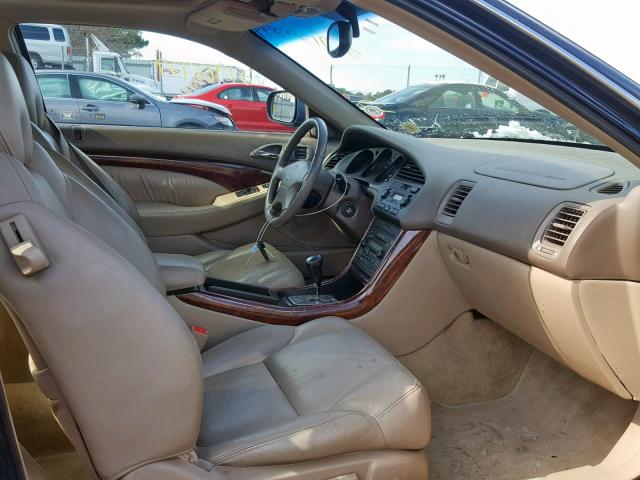 19UYA42441A032311 - 2001 ACURA 3.2CL BLUE photo 5