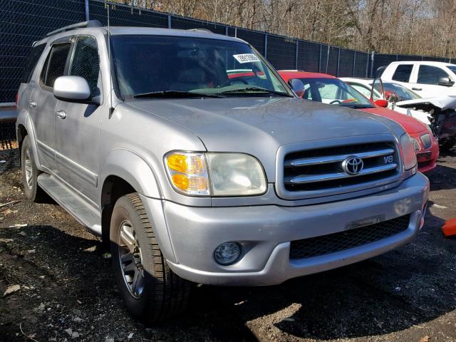 5TDBT48A04S220911 - 2004 TOYOTA SEQUOIA LI SILVER photo 1