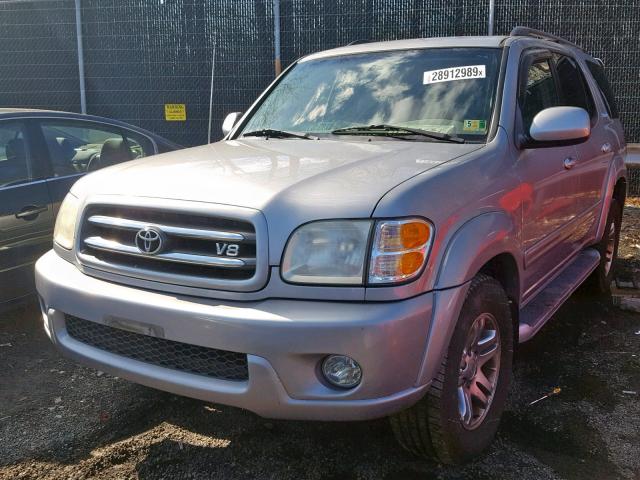 5TDBT48A04S220911 - 2004 TOYOTA SEQUOIA LI SILVER photo 2