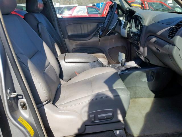 5TDBT48A04S220911 - 2004 TOYOTA SEQUOIA LI SILVER photo 5