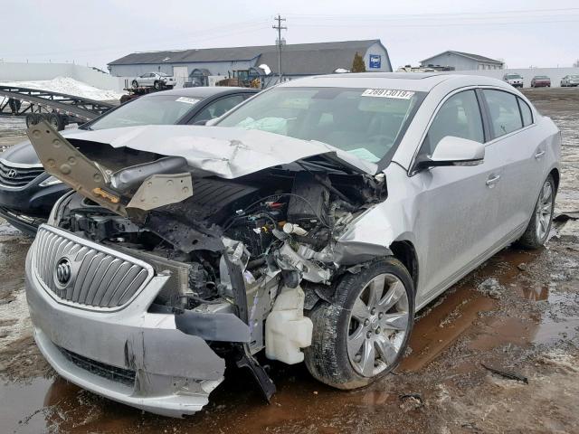 1G4GE5ED8BF359553 - 2011 BUICK LACROSSE C SILVER photo 2