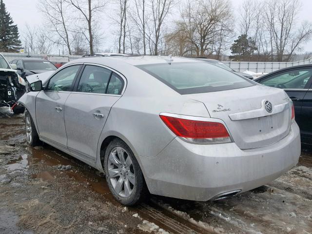 1G4GE5ED8BF359553 - 2011 BUICK LACROSSE C SILVER photo 3