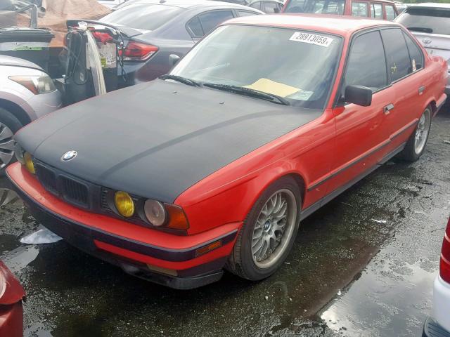 WBAHE6319RGF25722 - 1994 BMW 540 I AUTO RED photo 2