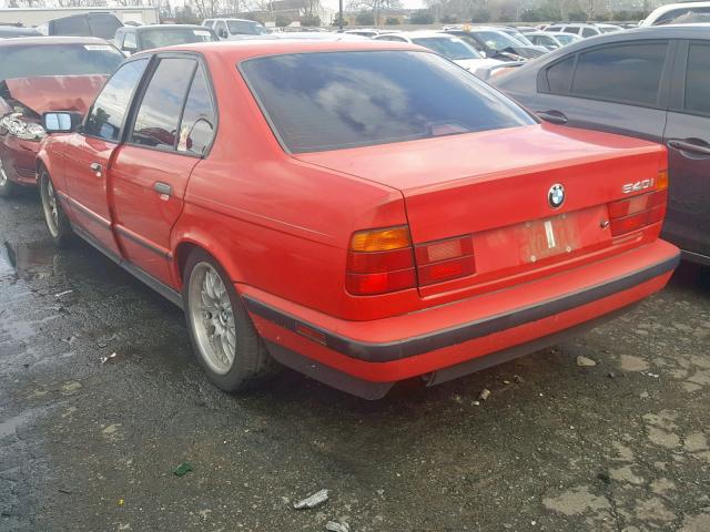 WBAHE6319RGF25722 - 1994 BMW 540 I AUTO RED photo 3