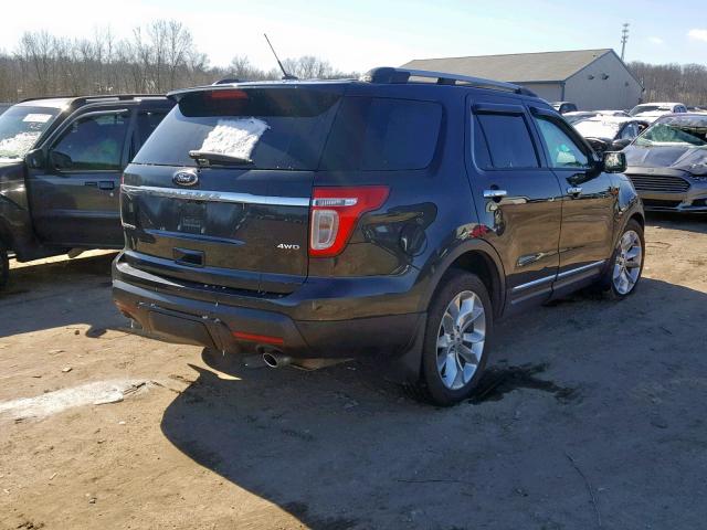 1FM5K8F85EGB08376 - 2014 FORD EXPLORER L BLACK photo 4