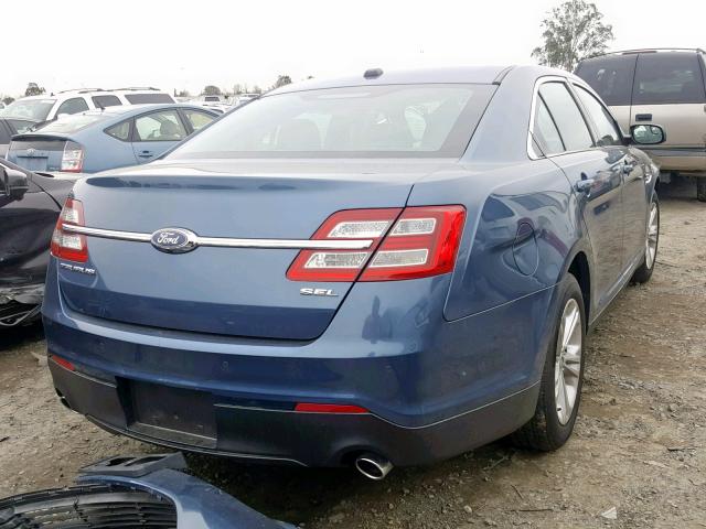 1FAHP2E80JG123630 - 2018 FORD TAURUS SEL BLUE photo 4