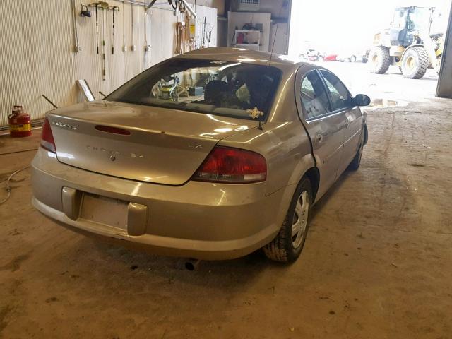 1C3EL46R82N318890 - 2002 CHRYSLER SEBRING LX TAN photo 4