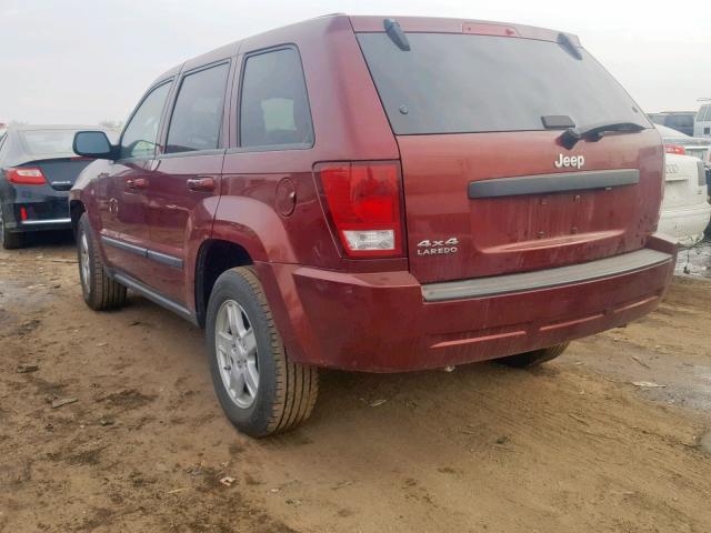 1J8GR48K47C668273 - 2007 JEEP GRAND CHER RED photo 3